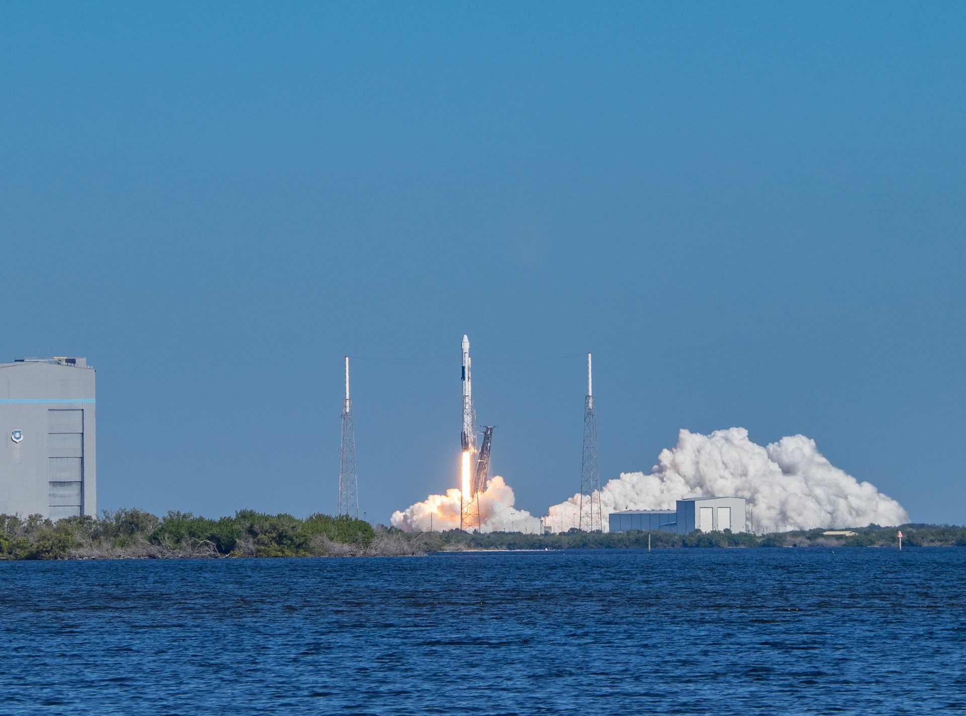 Space shuttle launching from Florida's Space Coast