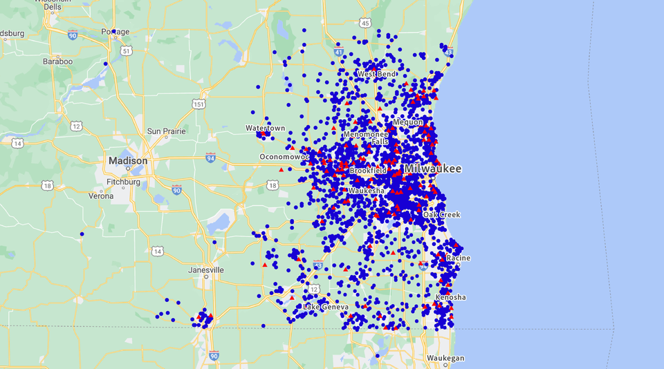 Pella targeted geography