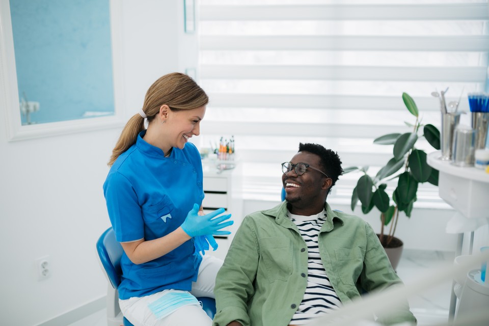 dentist and her patient